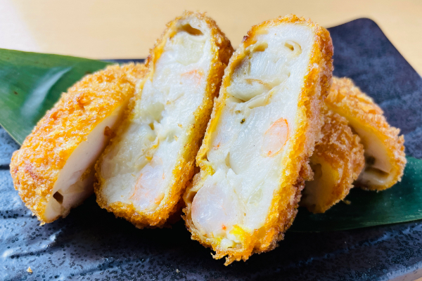 魚介のあごだしメンチ