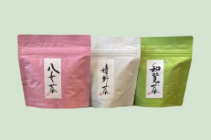 八女・嬉野・知覧　各50g　煎茶３袋　飲み比べセット　※箱なし