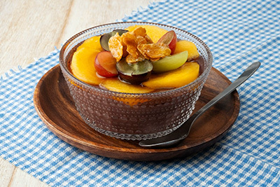 柿と葡萄のアサイーボウル