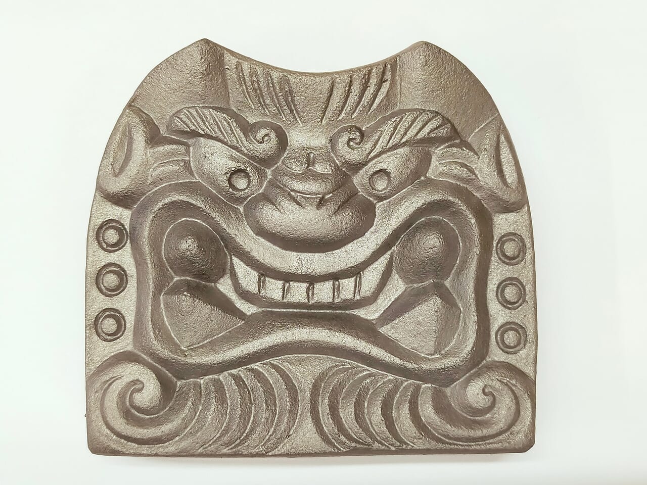 鬼瓦ペーパーウェイト（睨み顔・大）