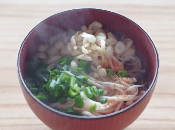 温かいえのき麺