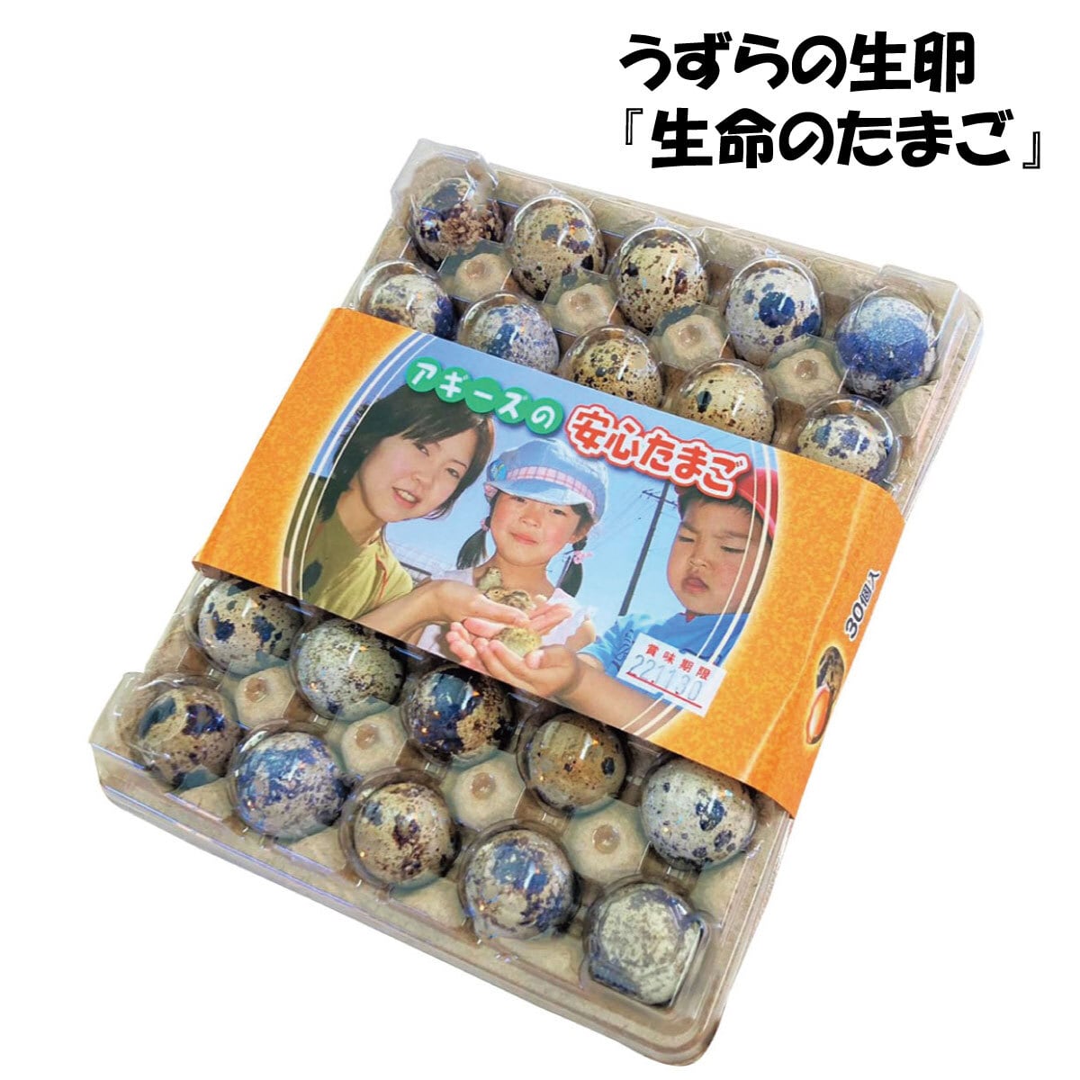 【食用】豊橋産 うずらの卵『生命の卵』 30個入り モールドパック